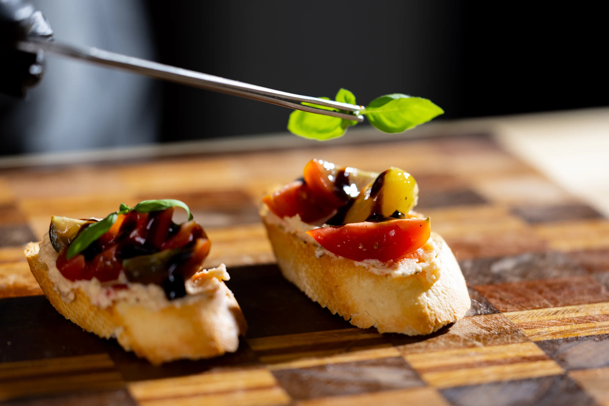 A plated tasting menu course